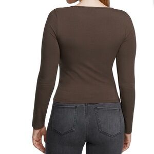 Express Chocolate Long Sleeve Tee